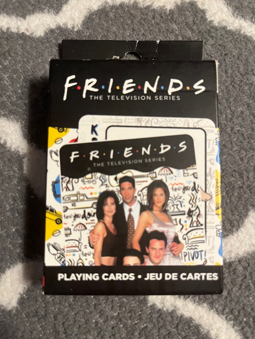 FRIENDS Playing Cards — Black with Multicolor Accent Artwork